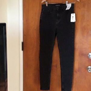 Calvin Klein women high rise skinny jeans black size 29 new with tag